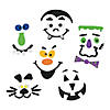 1/4" - 5 1/2" Halloween Foam Pumpkin Decorating Craft Kit - Makes 12 Image 1