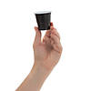 1.5 oz. Bulk 50 Ct. Black Party Cup Disposable Plastic Shot Glasses Image 1