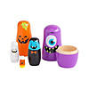 1" - 5" Wood Halloween Monster Nesting Characters Dolls - 5 Pc. Image 1