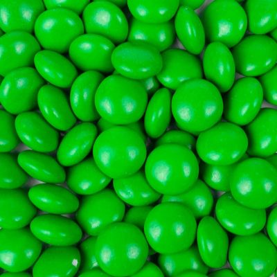 1 lb Green Candy Milk Chocolate Minis by Just Candy (approx. 500 Pcs) Image 1