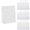 10 1/2" x 13" Large White Gift Bags - 12 Pc. Image 1