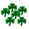 10 3/4" Bulk St. Patrick&#8217;s Day Hanging Clover Decorations - 12 Pc. Image 1