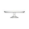 10.5" Clear Small Round Plastic Cake Stands (7 Cake Stands) Image 1
