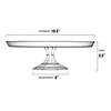 10.5" Clear Small Round Plastic Cake Stands (7 Cake Stands) Image 1