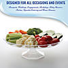 10.5" Clear Small Round Plastic Cake Stands (7 Cake Stands) Image 3