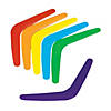 10" Bulk 48 Pc. Bright Rainbow Colored Boomerangs Assortment Image 1