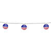 10-Count American Flag 4th of July Paper Lantern Lights  8.5ft White Wire Image 2