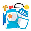 10" Jesus Lights the Way Tissue Paper Acetate Sign Craft Kit- Makes 12 Image 1