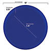 10" Light Blue Flat Round Disposable Plastic Dinner Plates (120 Plates) Image 1