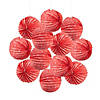 10" Red Bandana Hanging Paper Lanterns &#8211; 12 Pc. Image 1
