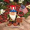 10" Resin Gnome Greeter with Seasonal Hats Outdoor Decoration Image 4