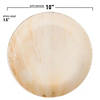 10" Round Palm Leaf Eco Friendly Disposable Dinner Plates (25 Plates) Image 2