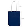 10" x 12" Medium Blue Canvas Tote Bags - 12 Pc. Image 1
