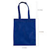 10" x 12" Medium Blue Nonwoven Tote Bags - 12 Pc. Image 1