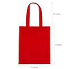 10" x 12" Medium Red Nonwoven Tote Bags - 12 Pc. Image 1