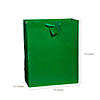 10" x 13" Large Green Paper Gift Bags with Tag - 12 Pc. Image 1