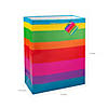 10" x 13" Large Happy Birthday Party Paper Gift Bags with Tags - 12Pc. Image 1