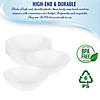 100 oz. Solid White Organic Round Disposable Plastic Bowls (14 Bowls) Image 2