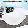 100 oz. Solid White Organic Round Disposable Plastic Bowls (14 Bowls) Image 3