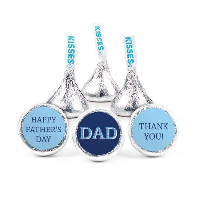 100 Pcs Father's Day Candy Hershey's Kisses Chocolate Gift for Dad (1lb) Image 1