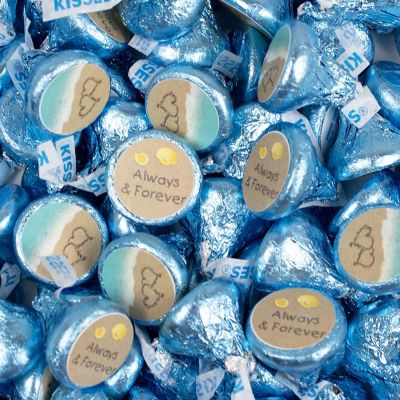 100 Pcs Wedding Candy Hershey's Kisses Milk Chocolate (1lb, Approx. 100 Pcs) - Beach - By Just Candy Image 1