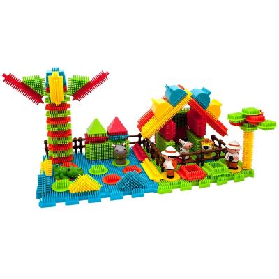 100 Piece HedgeHog Building Blocks Safari Theme Image 1