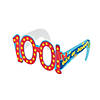 100th Day of School Cardboard Glasses- 12 Pc. Image 1