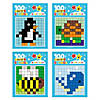 100th Day Pixel Animals Sticker Scenes - 12 Pc. Image 1