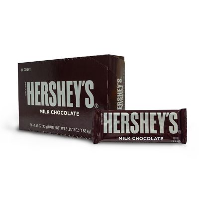 108 Pcs Hershey's Chocolate Bars 1.55oz Milk Chocolate Candy Bars in Bulk Image 1