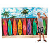 108" x 72" Surf's Up Surfboards on Fence Plastic Backdrop - 3 Pc. Image 1