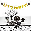 109 Pc. Paw Print Deluxe Disposable Tableware Kit for 8 Guests Image 1