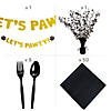 109 Pc. Paw Print Deluxe Disposable Tableware Kit for 8 Guests Image 2