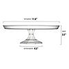 11.6" Clear Medium Round Plastic Cake Stands (7 Cake Stands) Image 1