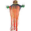 11' Hanging Haunted Pumpkin Decoration Image 1