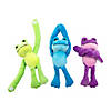 11" Long Arm Brightly Colored Stuffed Frogs - 12 Pc. Image 1