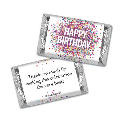 116 Pcs Birthday Candy Party Favors Miniatures & Silver Kisses (1.5 lbs, Approx. 116 Pcs) Image 1