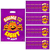 12 1/2" x 17" Bulk 50 Pc. Christian Pumpkin Trick-Or-Treat Plastic Goody Bags Image 1