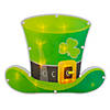 12.5" LED Lighted Irish St. Patrick's Day Leprechaun Hat Window Silhouette with Timer Image 1