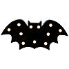 12" LED Lighted Black Bat Halloween Marquee Sign Image 1