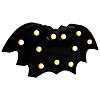 12" LED Lighted Black Bat Halloween Marquee Sign Image 1