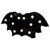 12" LED Lighted Black Bat Halloween Marquee Sign Image 2