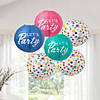 12" Let&#8217;s Party Polka Dot Hanging Paper Lanterns - 6 Pc. Image 2