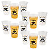 12 oz. Bulk 100 Ct. Congrats Grad Disposable Clear Plastic Cups Image 1