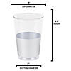 12 oz. Clear with Metallic Silver Thick Bottom Round Disposable Plastic Tumblers (90 Cups) Image 3