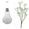 12 Pc. Light Bulb Vase and Baby&#8217;s Breath Kit for 6 Tables Image 1