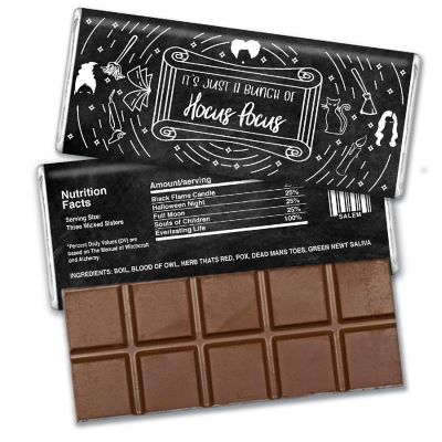 12 Pcs Halloween Candy Party Favors in Bulk Belgian Chocolate Bars - Witches Image 1