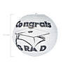 12" White Congrats Grad Hanging Paper Lanterns - 6 Pc. Image 1