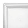 12" x 12" Clear Square with Groove Rim Plastic Serving Trays (15 Trays) Image 1