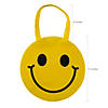 12" x 12" Smile Face Round Nonwoven Tote Bags - 12 Pc. Image 1
