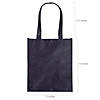12" x 14" Large Navy Blue Nonwoven Shopper Tote Bags - 12 Pc. Image 1